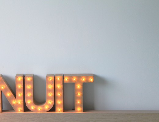 Marquee letter DIY lamp